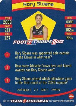 2021 Team Coach AFL #66 Rory Sloane Back